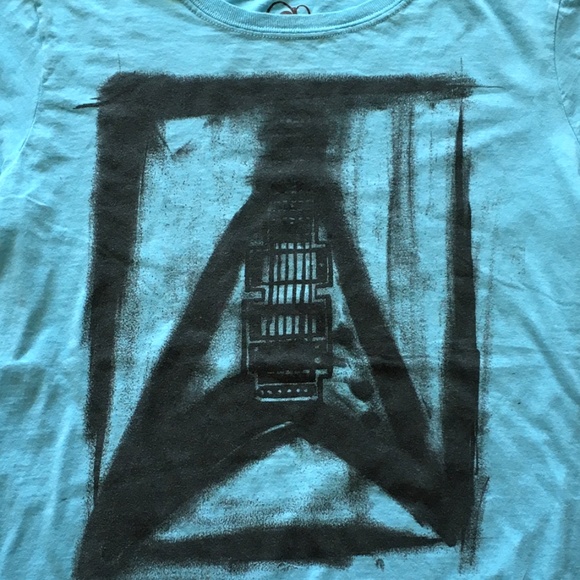 *3/$25* Aqua OP Electric Guitar Tee (unisex) - Picture 2 of 4